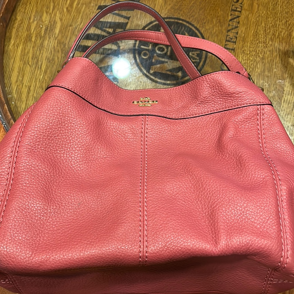 Pink coach purse